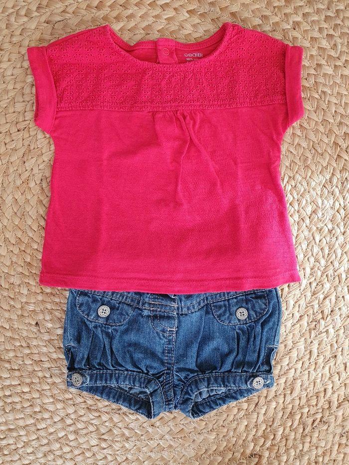 Ensemble short + tee shirt 6M - photo numéro 1