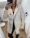 Manteau crème Zara