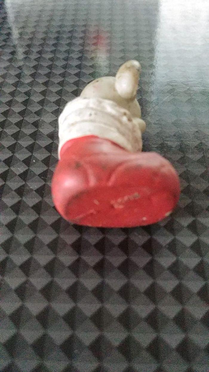 Ancienne Gomme souris botte noel rare vintage Russ - photo numéro 2