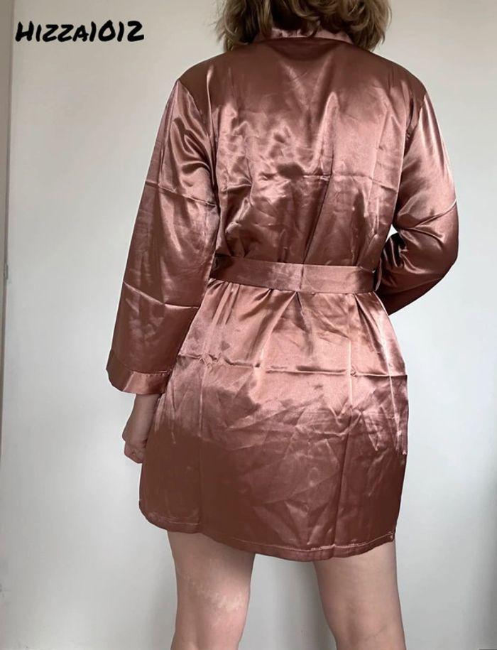 Ensemble pyjama 3 pièces satiné rose gold taille 36/38 💖 - photo numéro 6