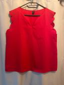 Blouse rouge Shein S