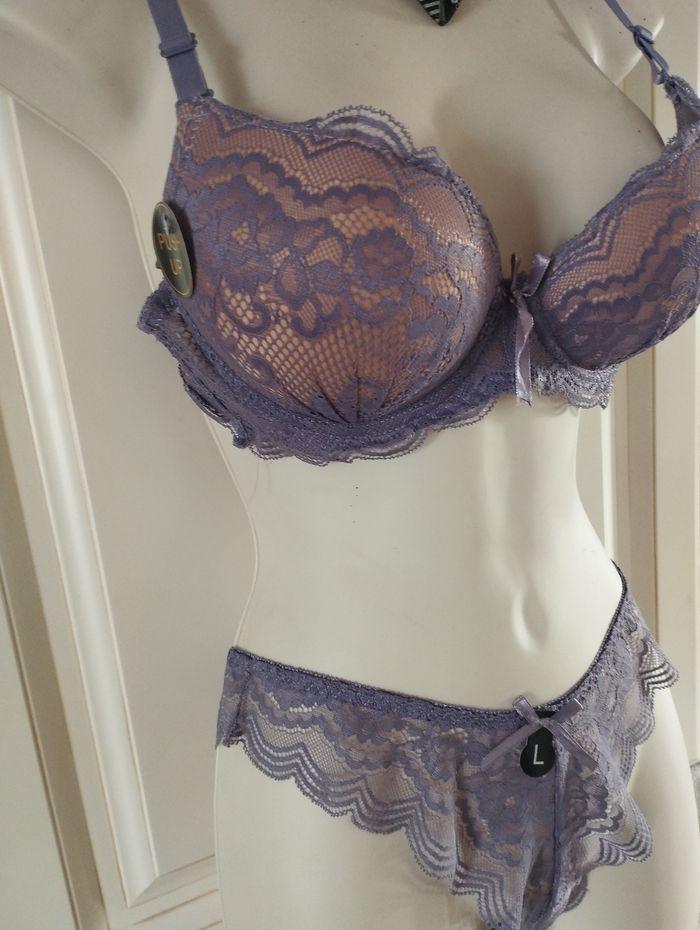 Ensemble lingerie 90B push UP M/L pour le tanga - photo numéro 2