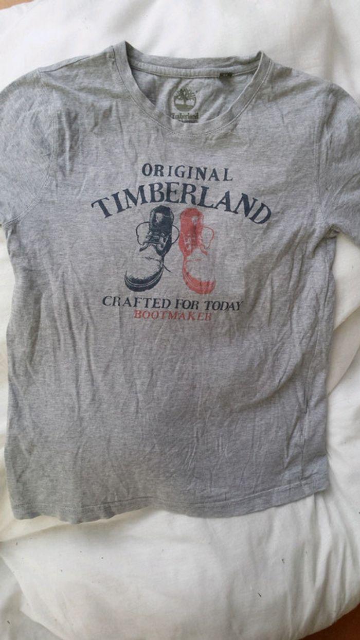 Tee shirt gris timberland xs - photo numéro 1