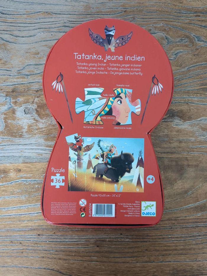 Puzzle - Tatanka, jeune indien - Djeco - photo numéro 3