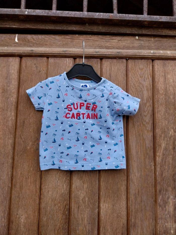 Tee-shirt bébé garçon 18 mois mots d'enfants - photo numéro 1