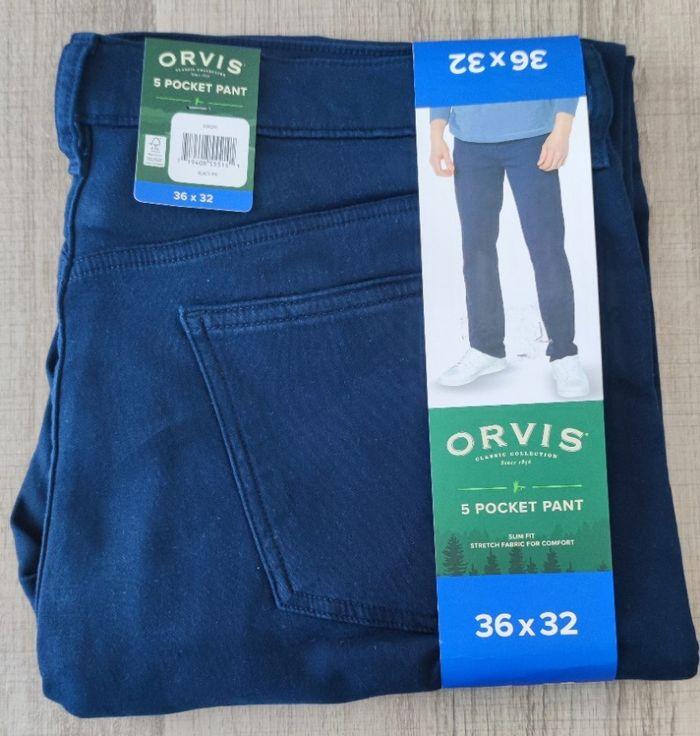 Pantalon bleu marque Orvis pour homme, décontracté, léger taille 40-42 - photo numéro 6