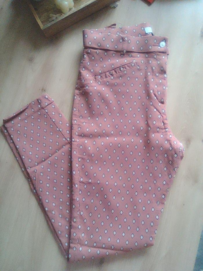 Pantalon rose à pois - photo numéro 2