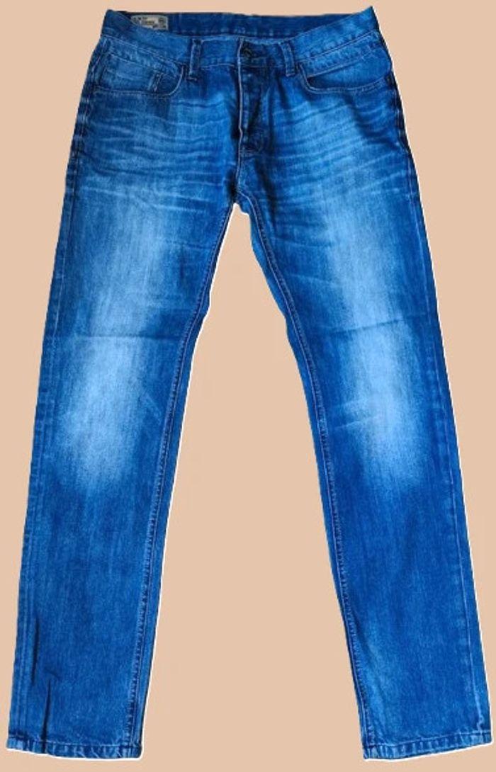 Jean homme slim fit, bleu indigo washed C&A T.34/44/L - photo numéro 1