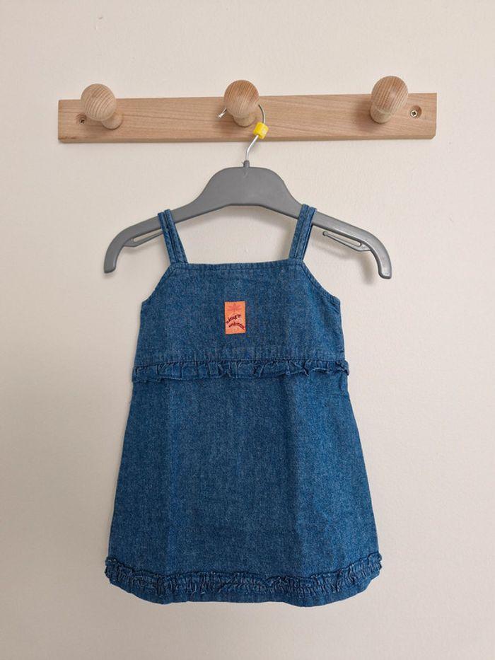 Robe sans manches avec fines bretelles bébé fille Bleu 6 mois 67 cm In Extenso - photo numéro 1