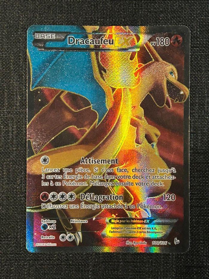 Dracaufeu EX Full Art 100/106 Etincelles - photo numéro 1