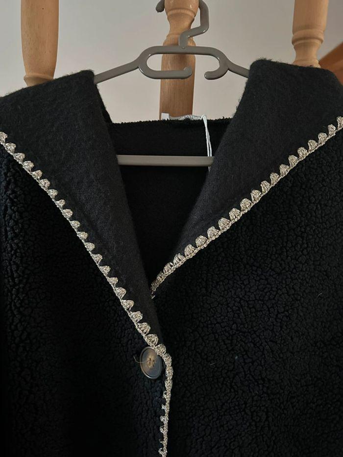 Manteau façon laine bouillie neuf taille 46 à 52 - photo numéro 3