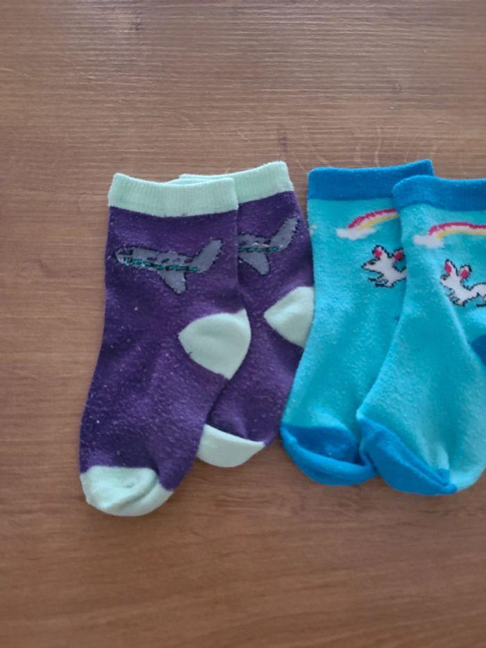 Lots  de 2 paires  de chaussettes en pointure 23/26 - photo numéro 2