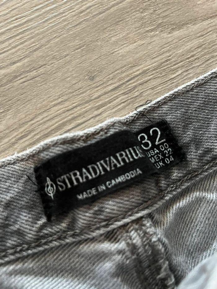 Pantalon Jean gris Stradivarius D96 - photo numéro 3