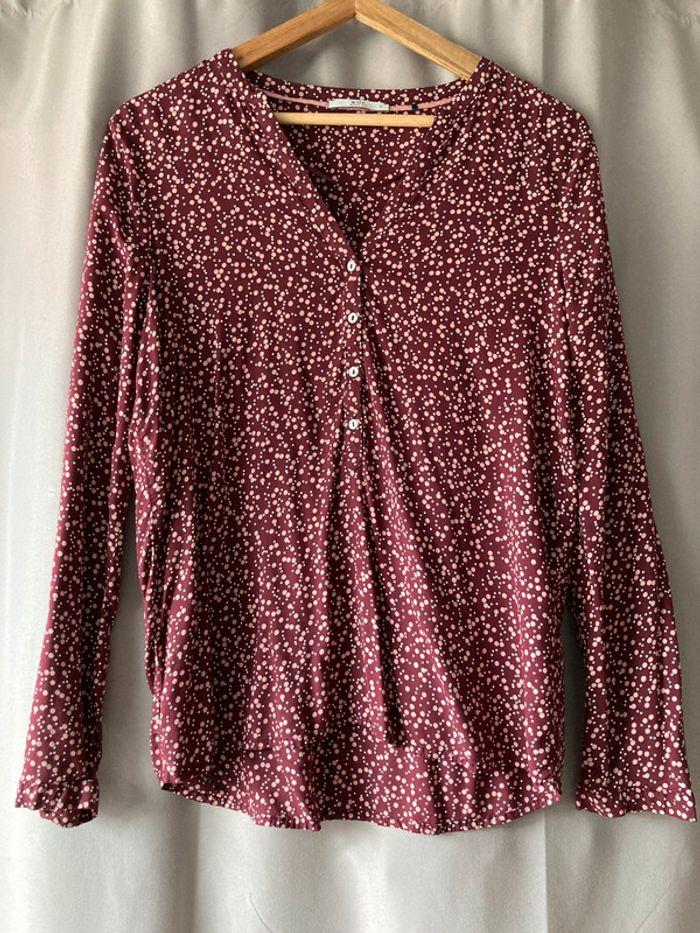 Blouse Bordeaux Esprit edc taille S - photo numéro 1