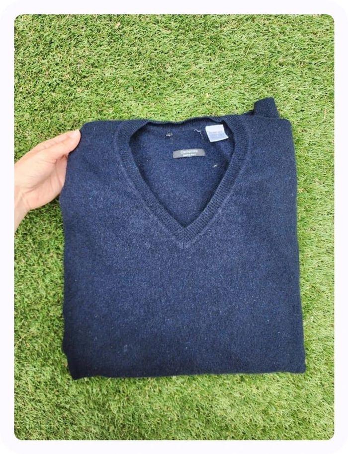 Pull bleu marine en cachemire La redoute - photo numéro 1