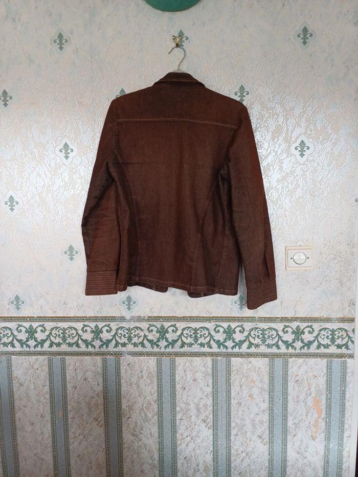 Veste  vintage marron Armand Thierry - photo numéro 3