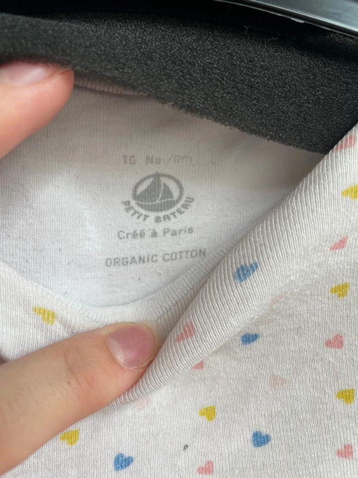 Gigoteuse petit bateau taille 0 petits cœurs - photo numéro 4