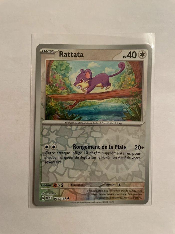 Carte Pokémon Rattata Reverse 019/165 Ev3.5 Pokémon 151 - photo numéro 1