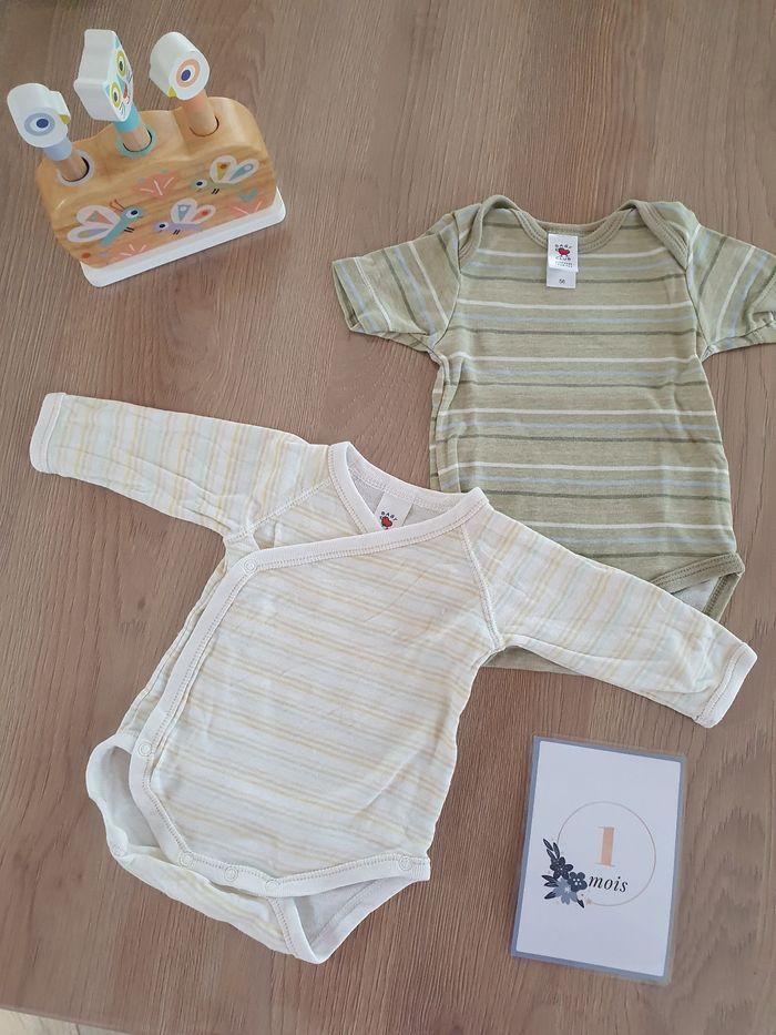 Lot de 2 bodies bodys baby club 1 mois - photo numéro 6