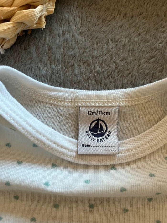 Lot de 2 bodys Petit Bateau 12 mois fille - photo numéro 8