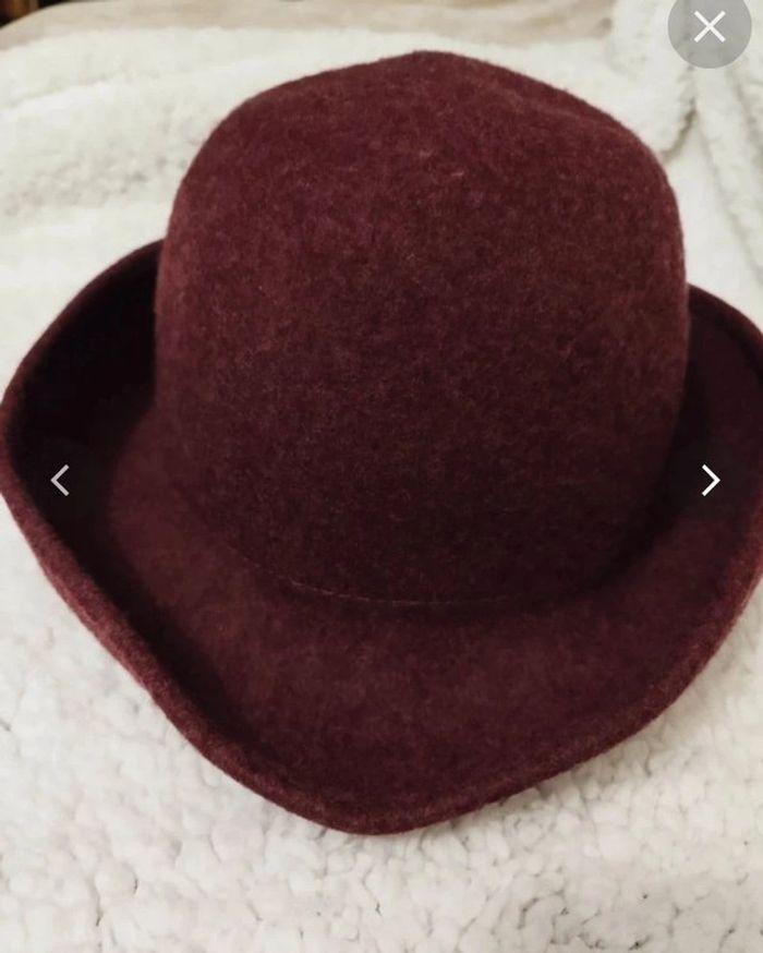 Chapeau vintage femme  bordeaux  automne hiver 💗 - photo numéro 10