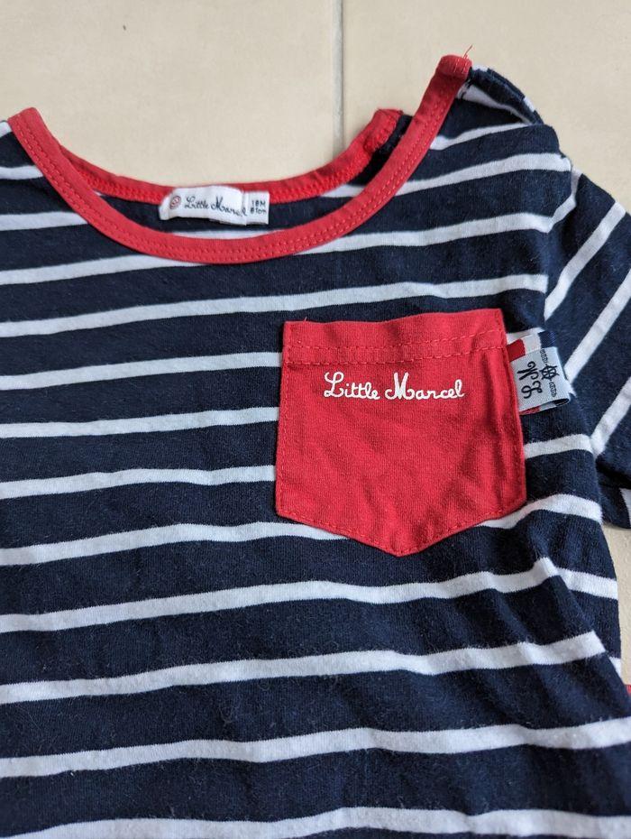 Ensemble tee-shirt Little Marcel + pantalon velours Terre de marins 18 mois - photo numéro 2