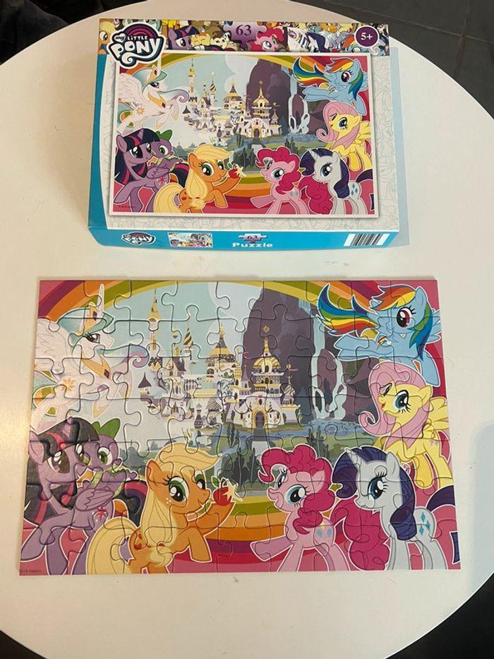 Puzzle my Little pony 63 pièces en parfait état et complet 5 ans et + - photo numéro 3