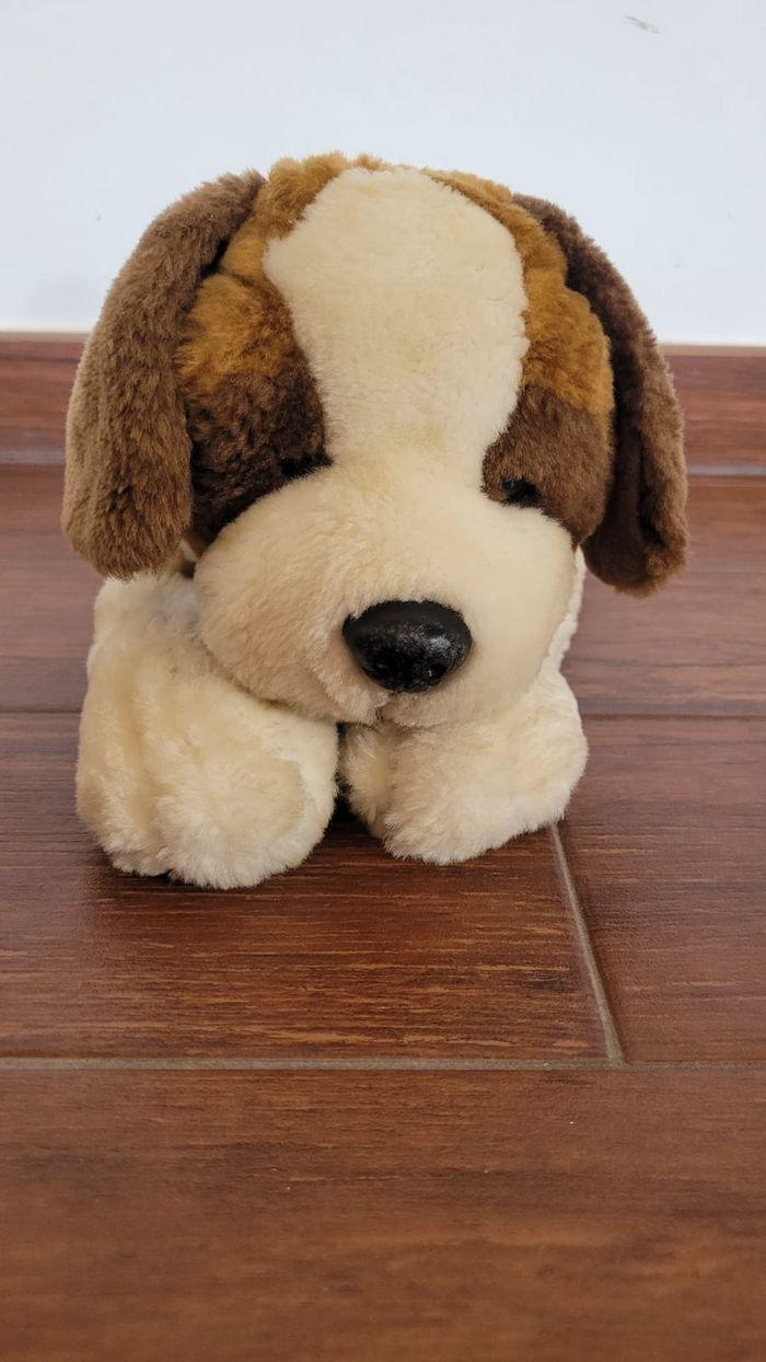 Peluche Chien Saint-Bernard marron - photo numéro 1