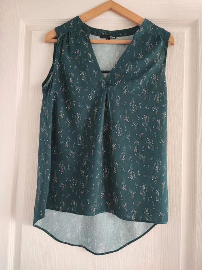 blouse verte Etam