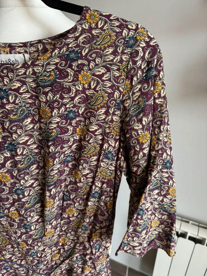 Robe Ba&sh violet et motifs Taille 1 - photo numéro 10