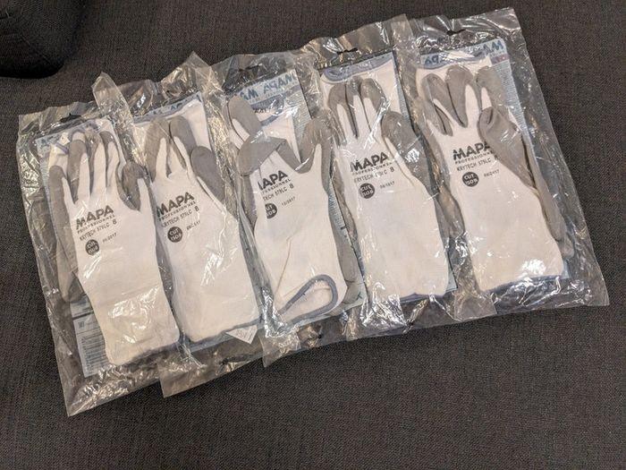 Lot de 5 paires de gants mapa neuf taille 8 - photo numéro 1