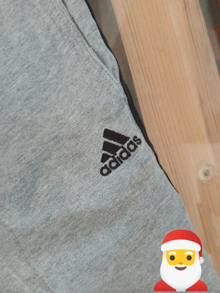 Short adidas gris climalite Cotton XXL - photo numéro 2