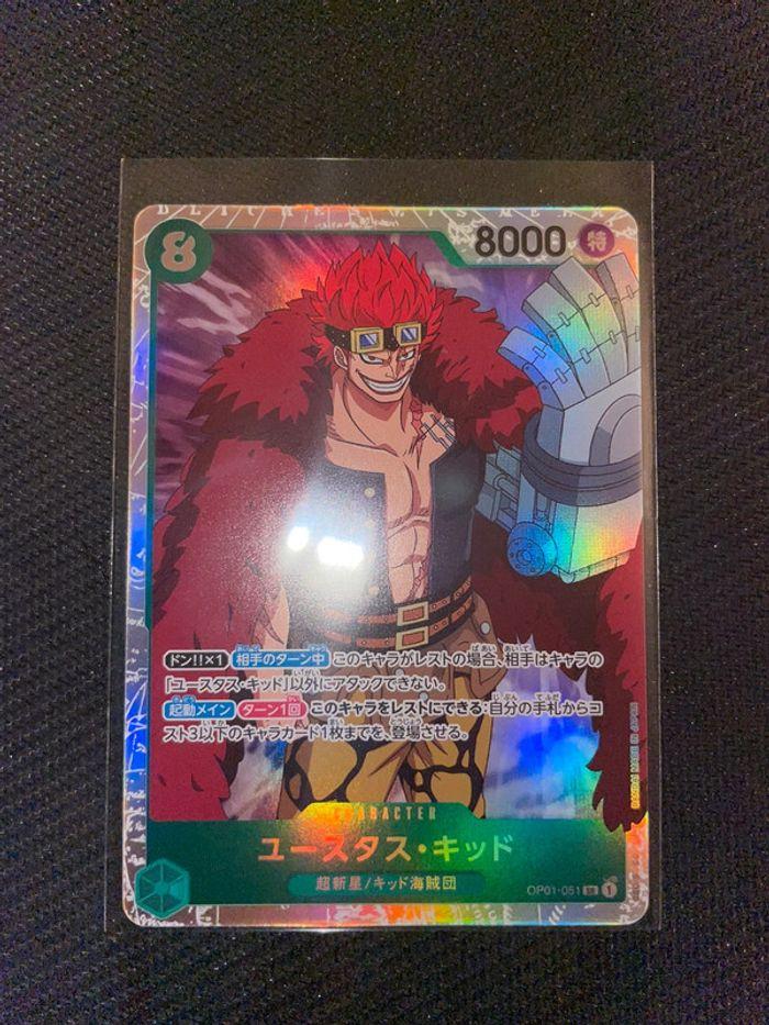 One Piece Card Eustass "Captain" Kid OP01-051 SR PRB01 - JPN NM