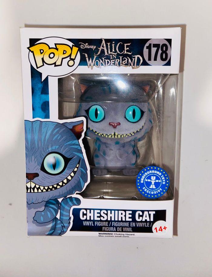 Funko pop disney alice wonderland - cheshire cat flocked 178 - photo numéro 1