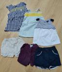 Lot 3 hauts et 3 shorts taille 12 mois