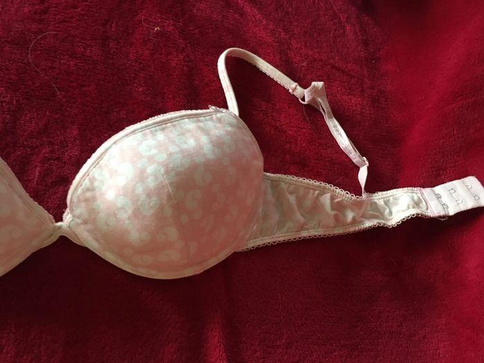 soutien gorge rose et blanc - photo numéro 2