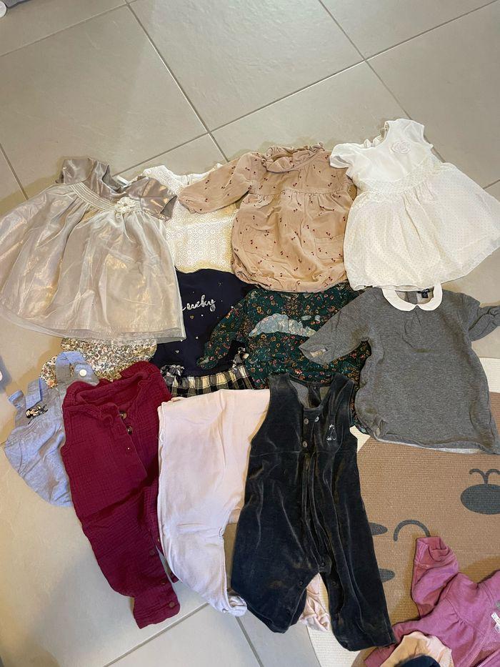 Lot de 79 vêtements fille 9mois - photo numéro 5