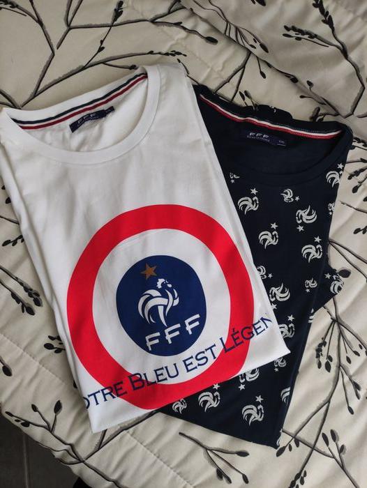 2 TShirt Equipe de France - photo numéro 1