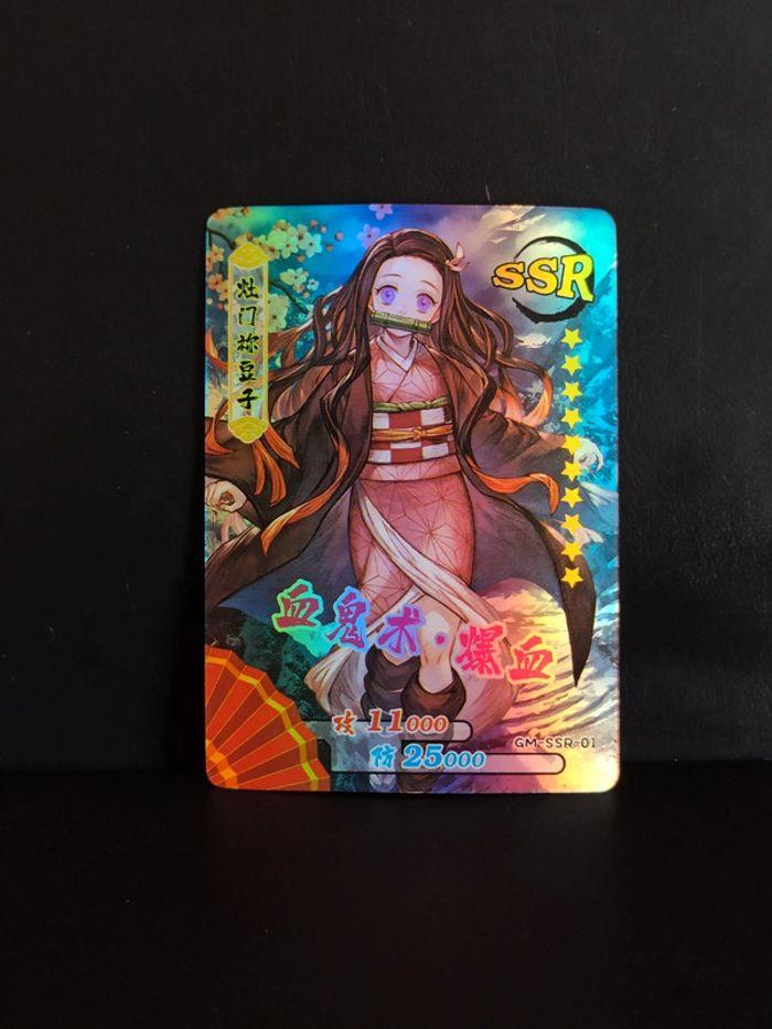 Cartes Démon Slayer Nezuko SSR Manga Kimetsu No Yaiba Goddess Story - photo numéro 1