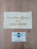 Trousse en toile parrain