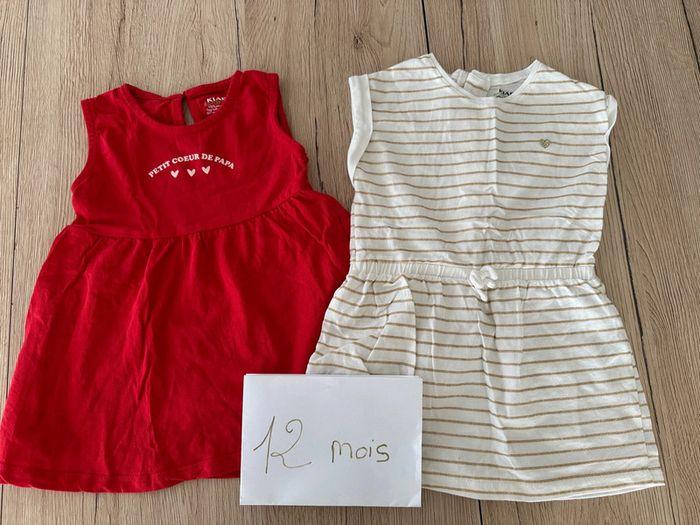 Lot de 2 robes manches courtes