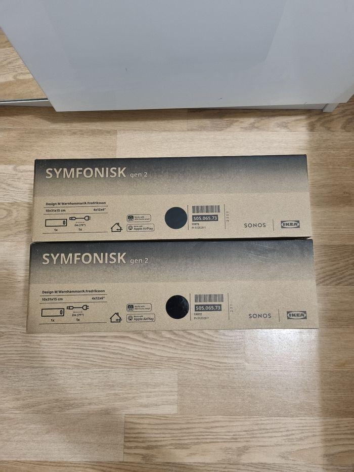 Lot de 2 symfonisk gen 2 sonos noir ikea - photo numéro 1