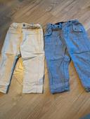 Lot 2 pantalons kiabi 18 mois