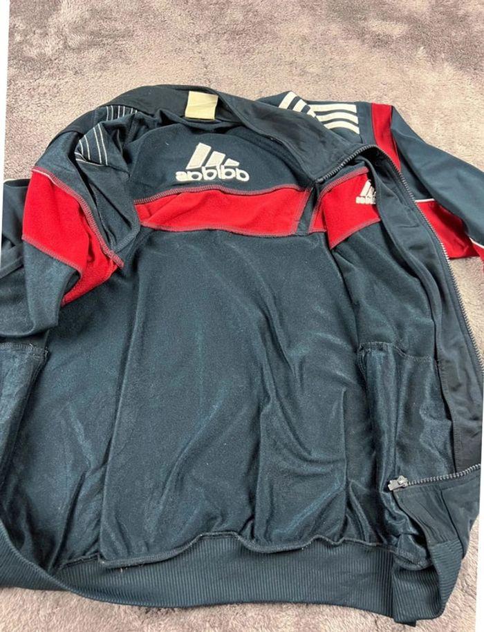 👕 Veste de Sport Adidas Vintage 00’s logo brodé Bleu Marine Taille L 👕 - photo numéro 16