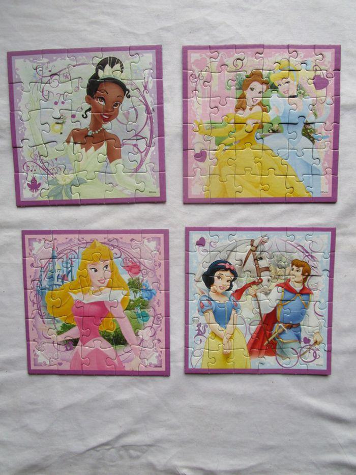 Lot de 4 puzzles princesses Disney - photo numéro 1