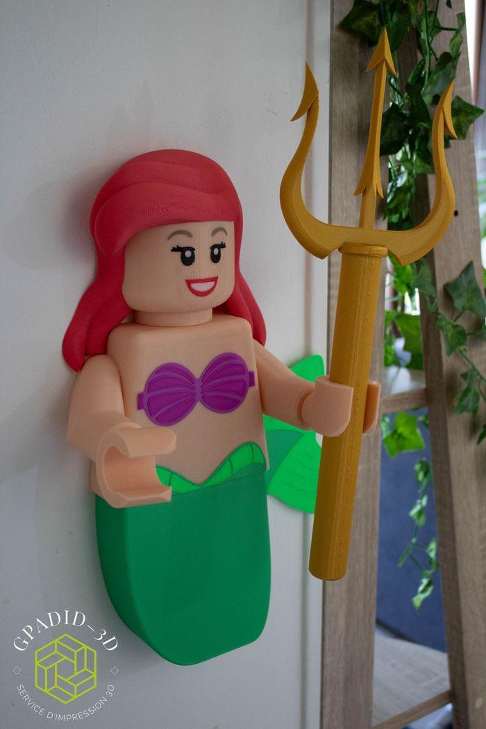 Dévidoir de papier toilette ou simple décoration murale dans un style Lego disney - photo numéro 4