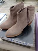 Bottines nubuck style western