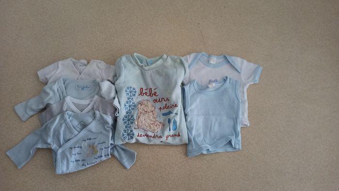 Vends lot  naissance pour garçon  bodies  manches courtes et longues baby gros hiver tee shirts été BE toutes marques