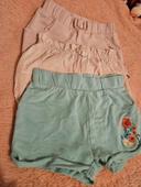 Lot shorts filles 12 mois