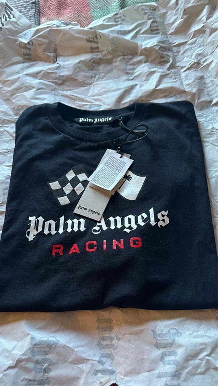 Racing T Shirt Palm Angels × Moneygram Haas F1 Team Collections - photo numéro 1